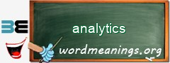 WordMeaning blackboard for analytics